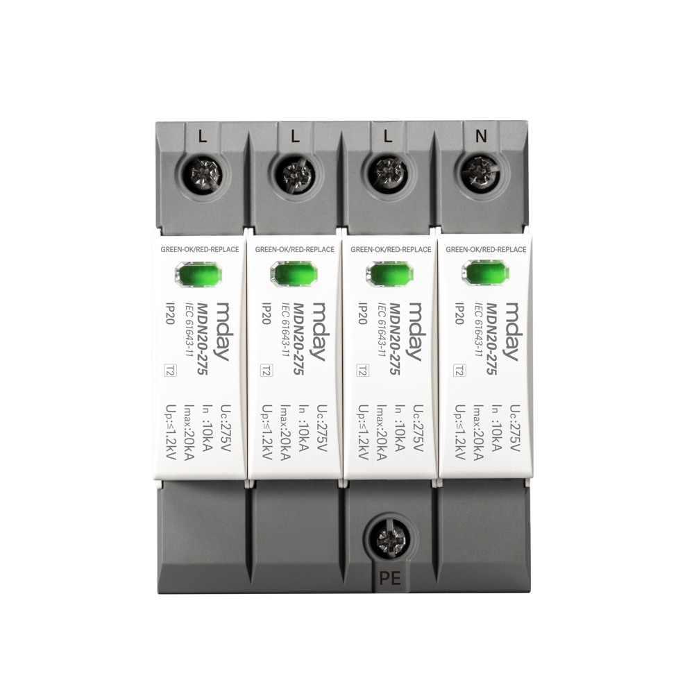 ARSHID-MDN20-AC-4P-1 سرج ارستر 20 کیلوآمپر، 275 ولت، 4 پل، برند Mday، مدل MDN20-AC-4P - تصویر 1