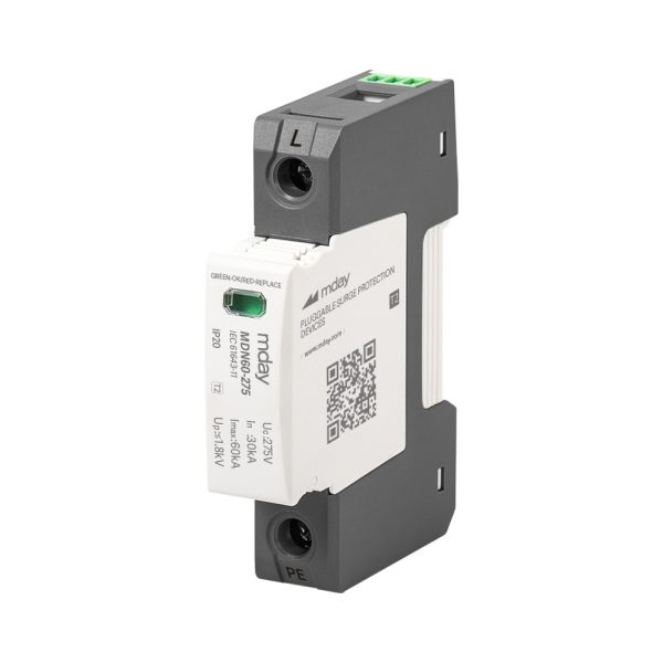 سرج ارستر 60 کیلوآمپر، 440 ولت، 1 پل، برند Mday، مدل MDN60-AC-1P - تصویر 3