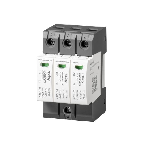 سرج ارستر 60 کیلوآمپر، 275 ولت، 3 پل، برند Mday، مدل MDN60-AC-3P - تصویر 3