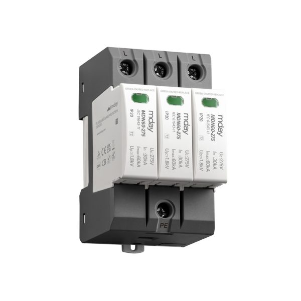 سرج ارستر 60 کیلوآمپر، 275 ولت، 3 پل، برند Mday، مدل MDN60-AC-3P - تصویر 4