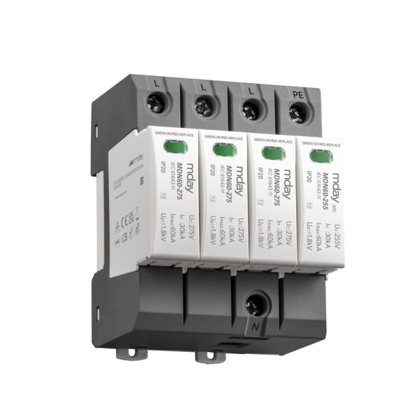 سرج ارستر 60 کیلوآمپر، 320 ولت، 4 پل، برند Mday، مدل MDN60-AC-3P+NPE - تصویر 3