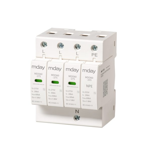 سرج ارستر 60 کیلوآمپر، 320 ولت، 4 پل، برند Mday، مدل MDO60-AC-3P+NPE - تصویر 4