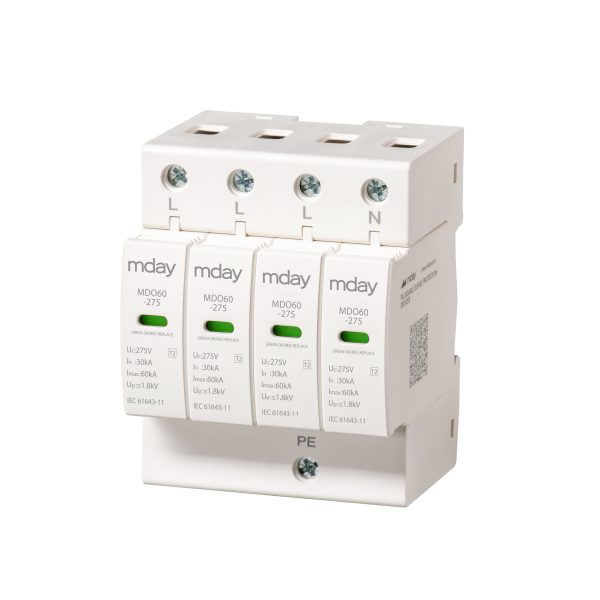 سرج ارستر 60 کیلوآمپر، 275 ولت، 4 پل، برند Mday، مدل MDO60-AC-4P - تصویر 3