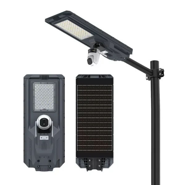 چراغ خیابانی خورشیدی 800 وات، برند Newsky، مدل MJ-SSTH800C-2Lens - تصویر 4