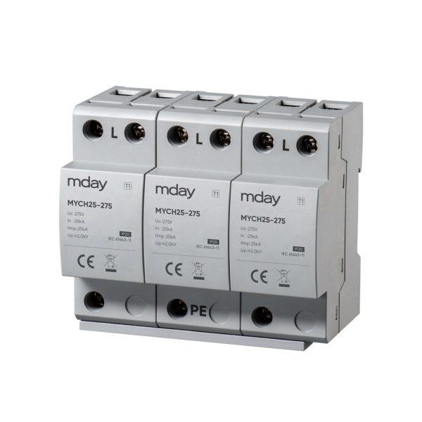سرج ارستر 25 کیلوآمپر، 275 ولت، 3 پل، برند Mday، مدل MYCH25-AC-3P - تصویر 3