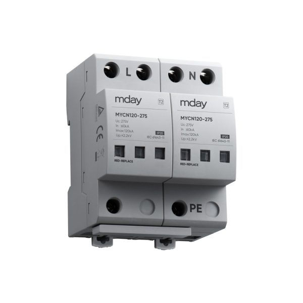 سرج ارستر 120 کیلوآمپر، 440 ولت، 2 پل، برند Mday، مدل MYCN120-AC-2P - تصویر 3