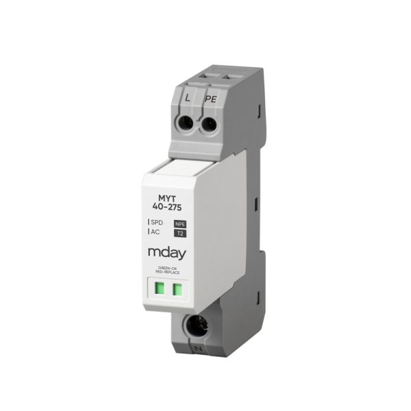 سرج ارستر 40 کیلوآمپر، 385 ولت، 2 پل، برند Mday، مدل MYT40-AC-1P+NPE - تصویر 2